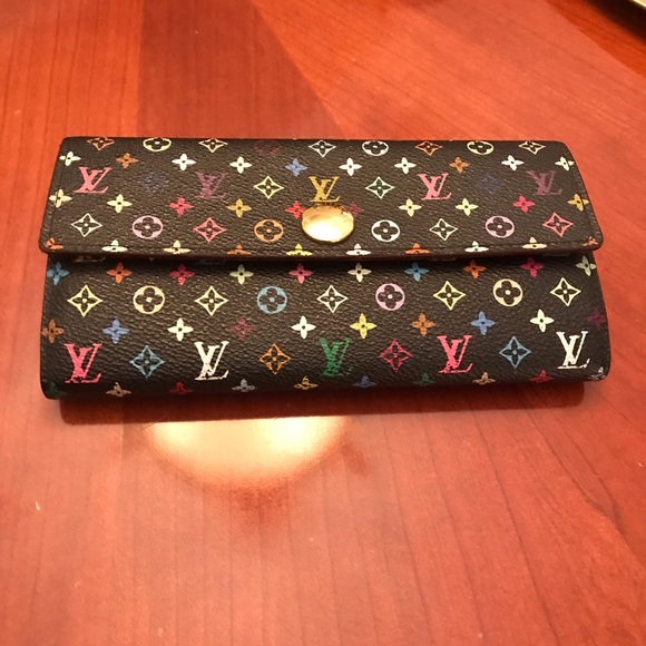 💯AUTH LOUIS VUITTON SARAH WALLET MULTICOLOR - Picture 2 of 8